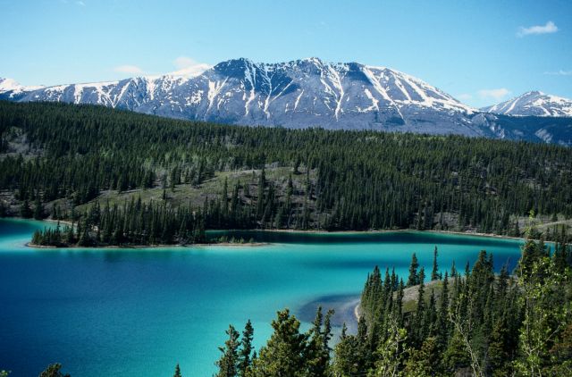 Mountains and a lake